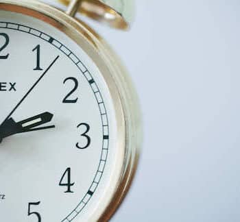 Photo of a clock by Sonja Langford. unsplash.com/photos/eIkbSc3SDtI