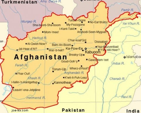 afghanistan map